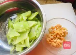 Illustration of how to cook lettuce with sea rice 5