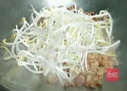 Illustration of how to make sea rice and mung bean sprouts 3