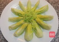 Illustration of how to make garlic vermicelli and baby cabbage 2