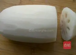 Illustration of how to make sweet-scented osmanthus and lotus root 2