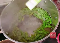 Illustration of how to make edamame with clams 8