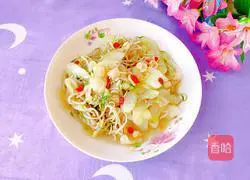 Illustration of how to make stir-fried cucumbers with mung bean sprouts 16