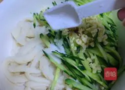 Illustration of how to make beef tendon noodles with cucumber (sesame sauce) 8