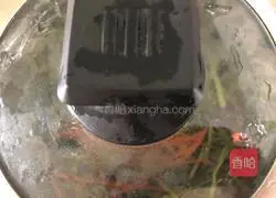 Illustration of how to make steamed wild vegetables with rice flour 11