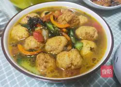 Illustration of how to make vegetarian meatballs 12