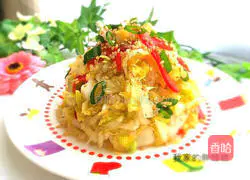 Illustration of how to make cold cabbage 6