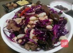 Illustration of how to make peanuts, lilies and cabbage 4