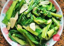 Illustration of how to make stir-fried bitter wheat vegetables 6