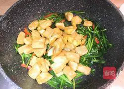 Illustration of how to make chives and tofu 15