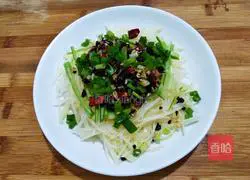 Mixed with black bean sauce Illustration of how to make green pepper and potato shreds 23