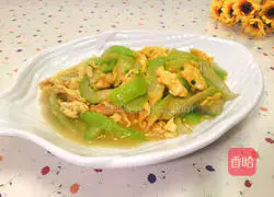 Illustration of how to make luffa and scrambled eggs 12