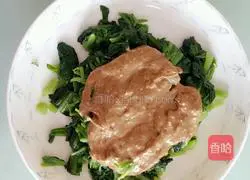 Illustration of how to make sesame spinach 6