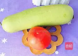 Illustration of how to make steamed tomatoes with zucchini 1