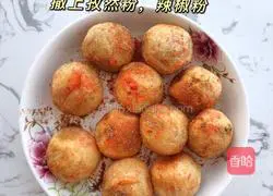 Illustration of making soft potato balls 7