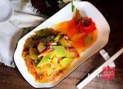 Tomato Illustration of how to make fried lettuce 15