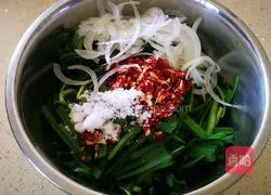 Illustration of how to make Korean chives 4