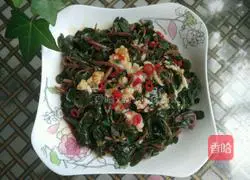 Illustration of how to make garlic purslane 6