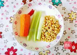 Illustration of the recipe of cold and spicy soybeans 1