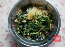 Illustration of how to make cold spinach vermicelli 7