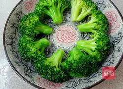 Illustration of how to stir-fry broccoli with mushrooms 4