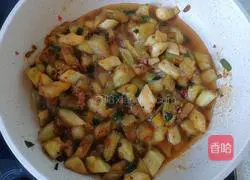 Fry eggplant with olive oil Practice illustration 9