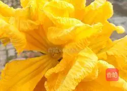 How to make fried pumpkin flowers Illustration 1