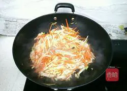 Illustration of how to make stir-fried double strands 6