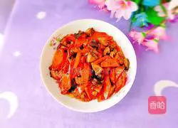 Illustration of how to make oil-consuming mushrooms and carrots 16