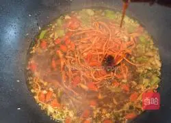 Illustration of how to make Cordyceps and green bamboo shoots 9