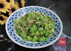 Illustration of Stir-fried Pickles, Bamboo Shoots and Shredded Beans 7