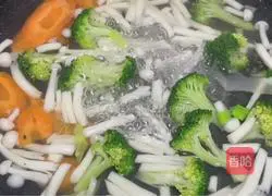 Illustration of stir-fried seasonal vegetables 3