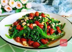 Spinach mixed with peanuts Illustration of how to make rice 19