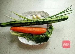 Illustration of how to make saliva cold noodles 1