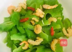 Illustration of how to make dried sea rice and bitter melon 8