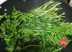 Garlic watercress Illustration of how to make dishes 7