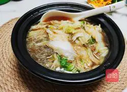 Illustration of how to make cabbage and vermicelli soup 7