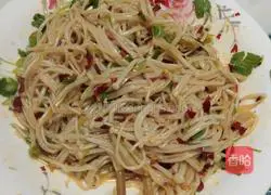 Illustration of how to make cold enoki mushrooms 3