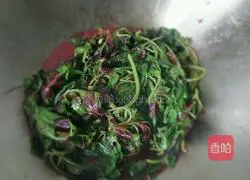 Garlic red amaranth recipe illustration 5