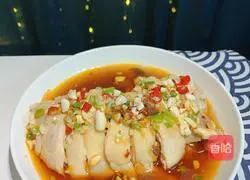 Illustration of how to make saliva chicken 12