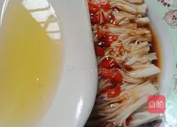 # Steamed Vegetables# Pepper-flavored Enoki Mushrooms Recipe Illustration 10