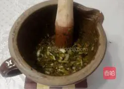 Illustration of how to make perilla leaves and wild garlic 3