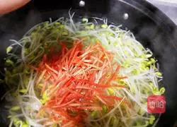 Illustration of how to make cold soybean sprouts 5