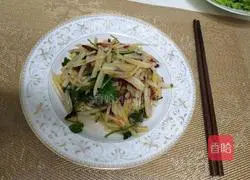 Illustration of how to make cold shredded potatoes 13