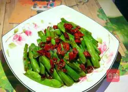 Illustration of how to make stir-fried beans 1