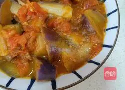 Illustration of how to make eggplant and tomatoes 8