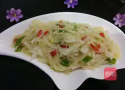 Illustration of how to make stir-fried shredded radish 7