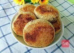 Illustration of how to make sesame pancakes 16