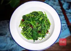 Illustration of how to make spicy and sour sweet potato leaves 8