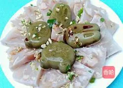 Illustration of how to make two-color meat jelly 8