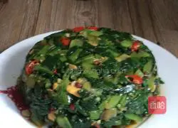 Illustration of how to make cold bitter sesame vegetables 14